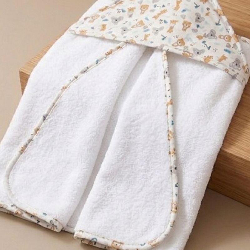 BEAR AOP  RECEIVING  BLANKET