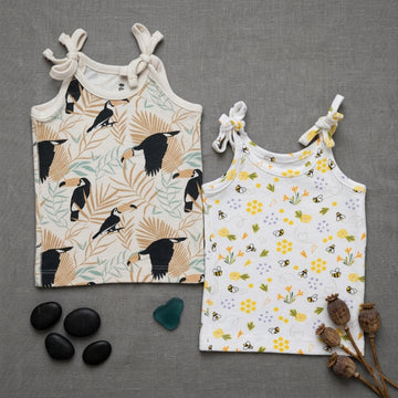 Knotted Jablas - Yellow Bee/ Crew Print