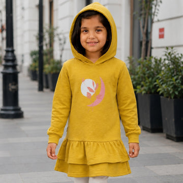 Yellow Hoodie - Chest Print