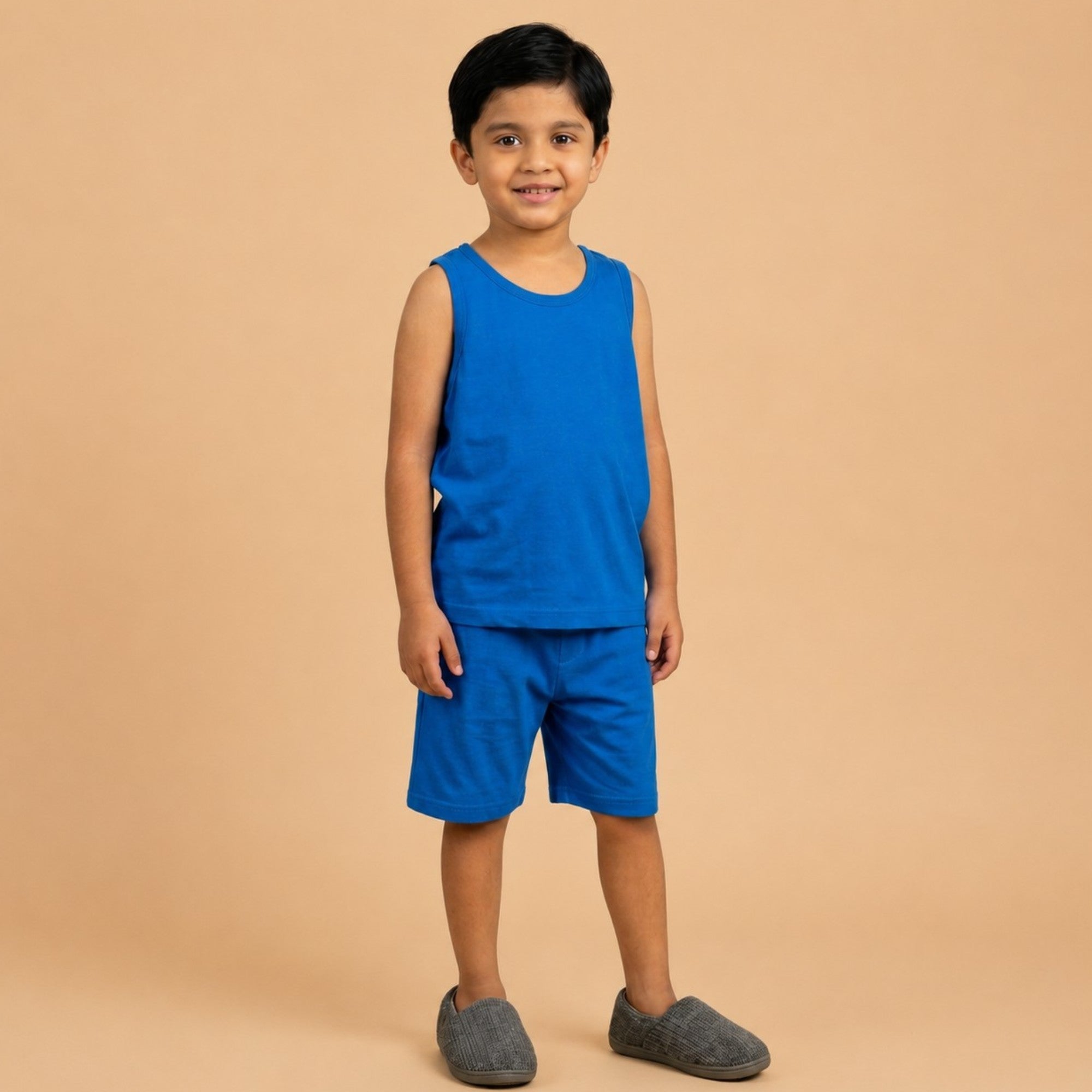Vest & Shorts - Plain Colour