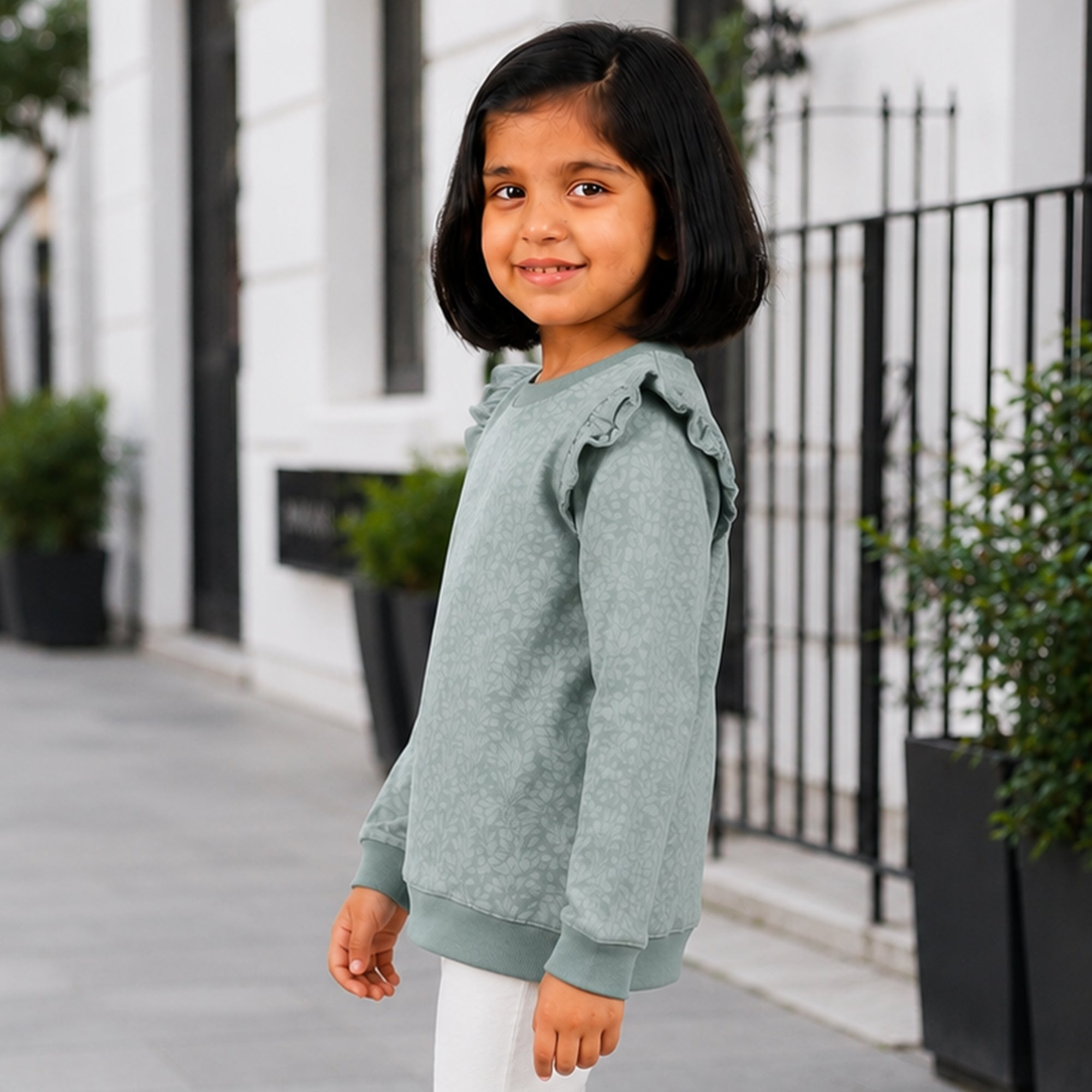 Sweater T-shirt - Leaf Print