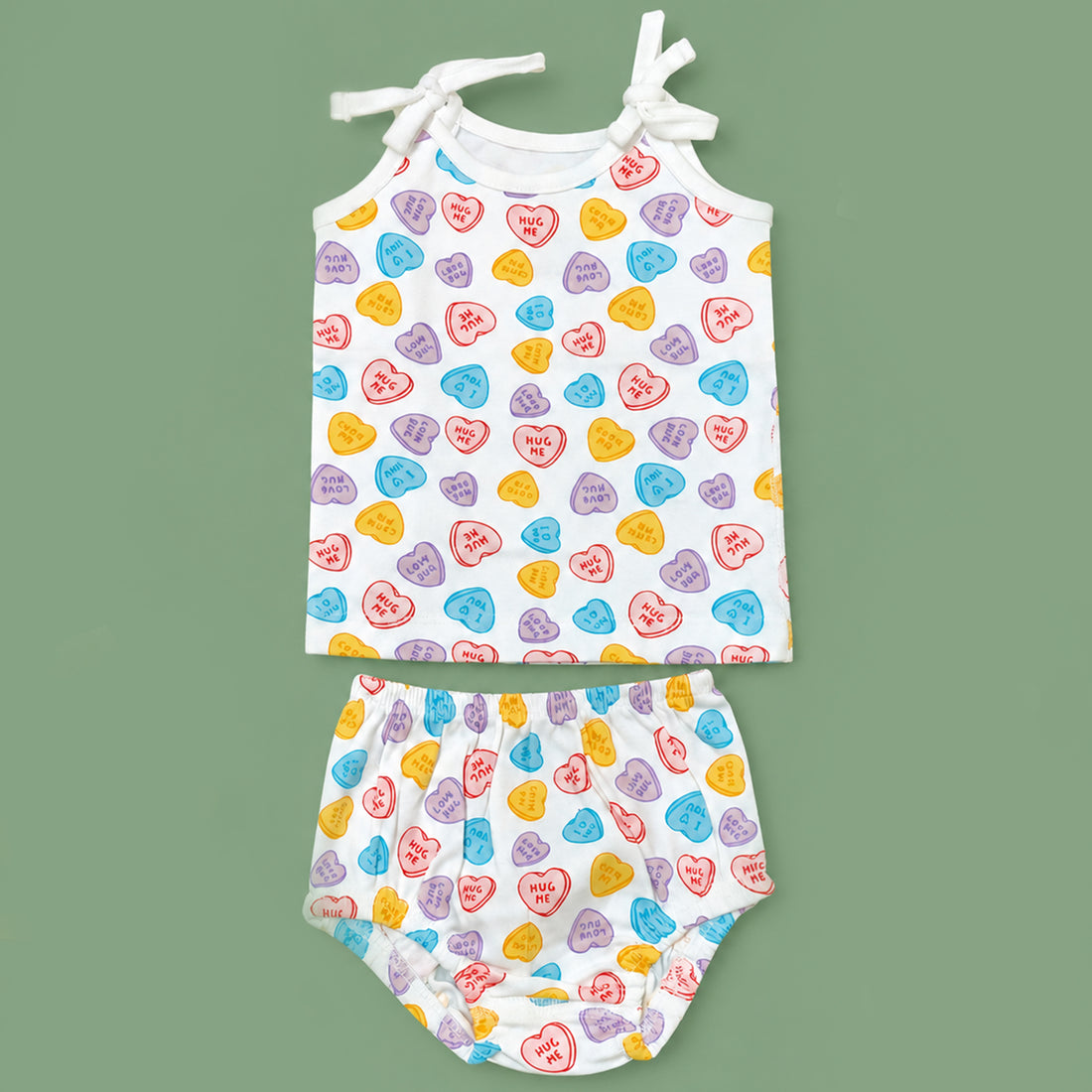 Knotted Jablas - Crew Print/Candy Heart