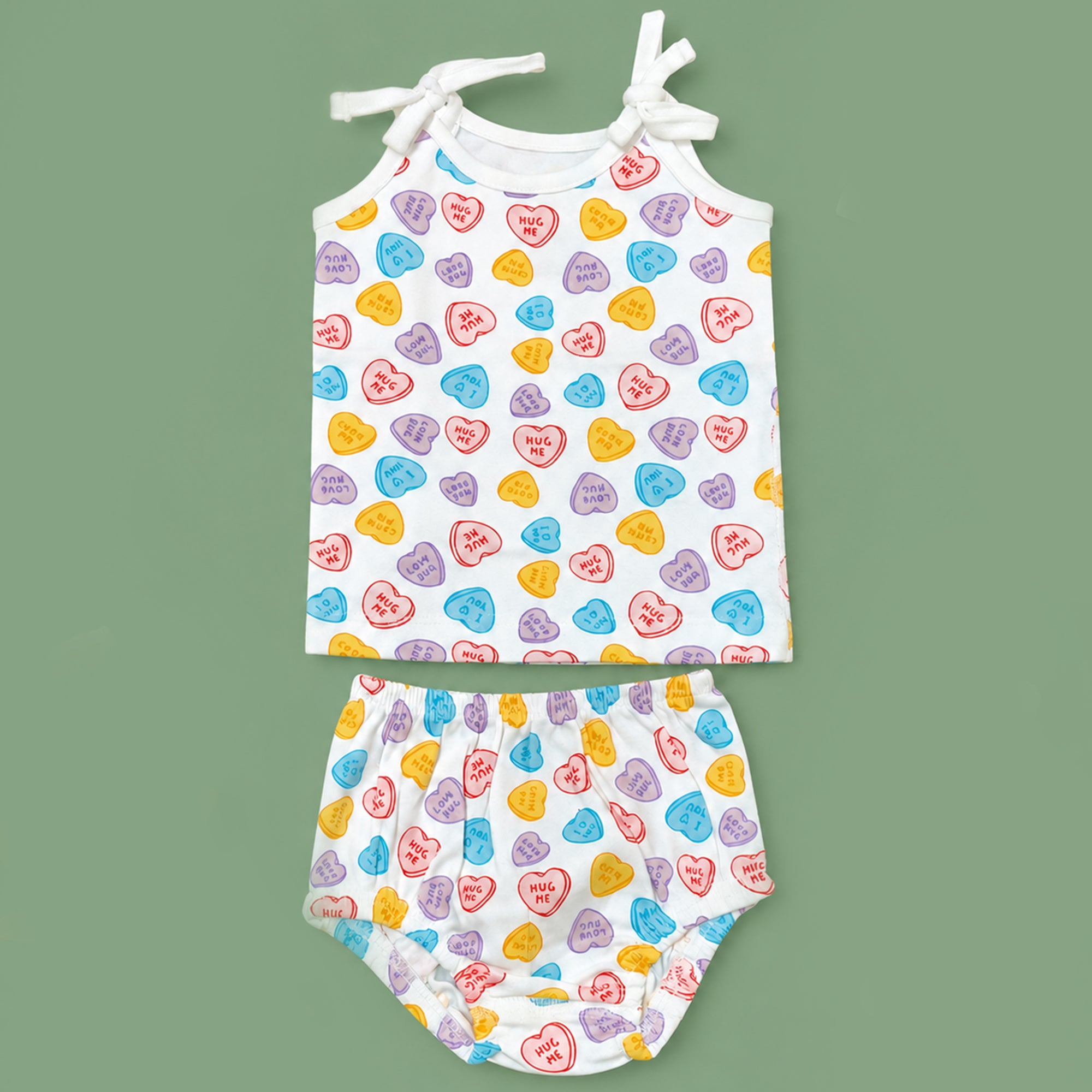Knotted Jablas - Crew Print/Candy Heart