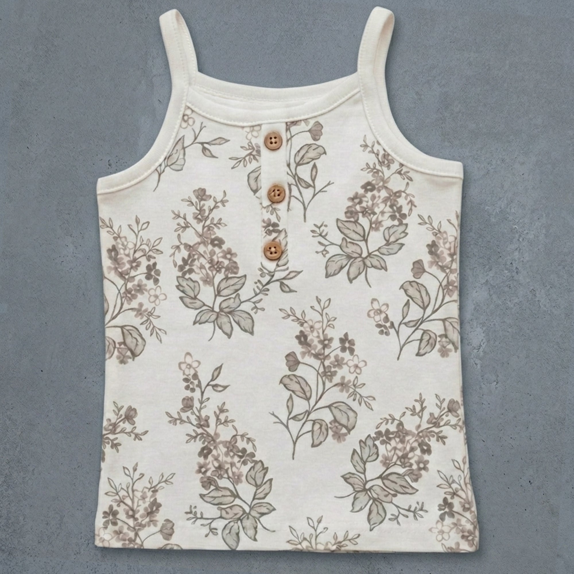 Grey Aop/Mermaid/Brown Flower
