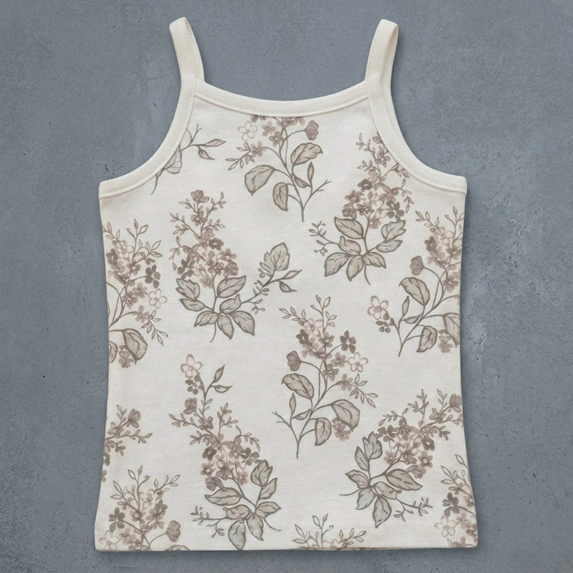 Grey Aop/Mermaid/Brown Flower