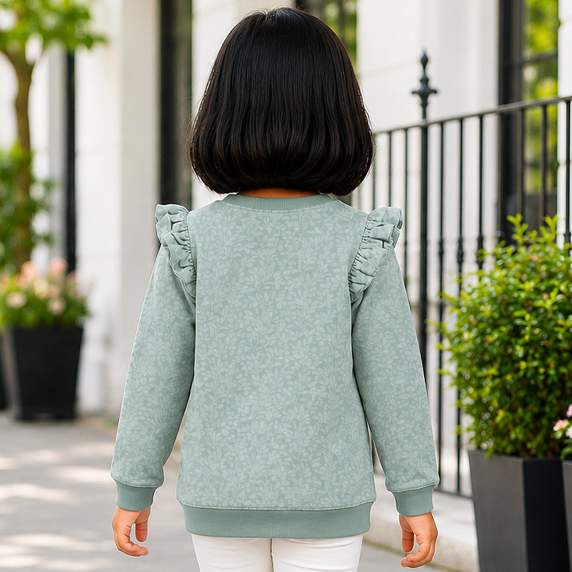 Sweater T-shirt - Leaf Print