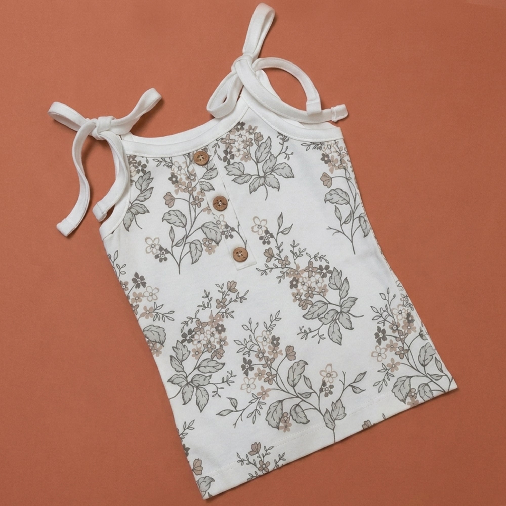 Grey Aop / Mittens / Brown Flower - Jablas