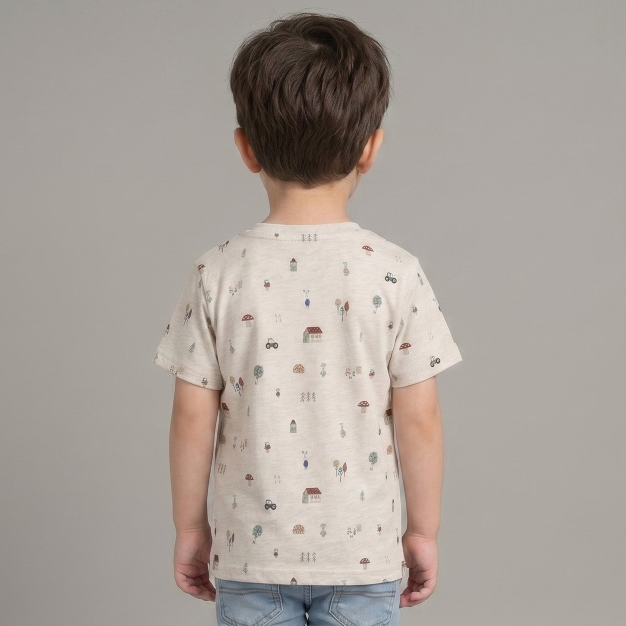 Farm House T-shirts - White Colour