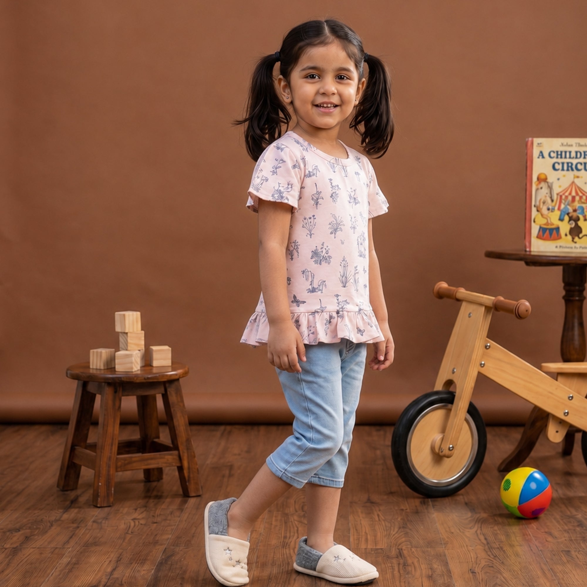 Girls T-shirt - Flower Aop