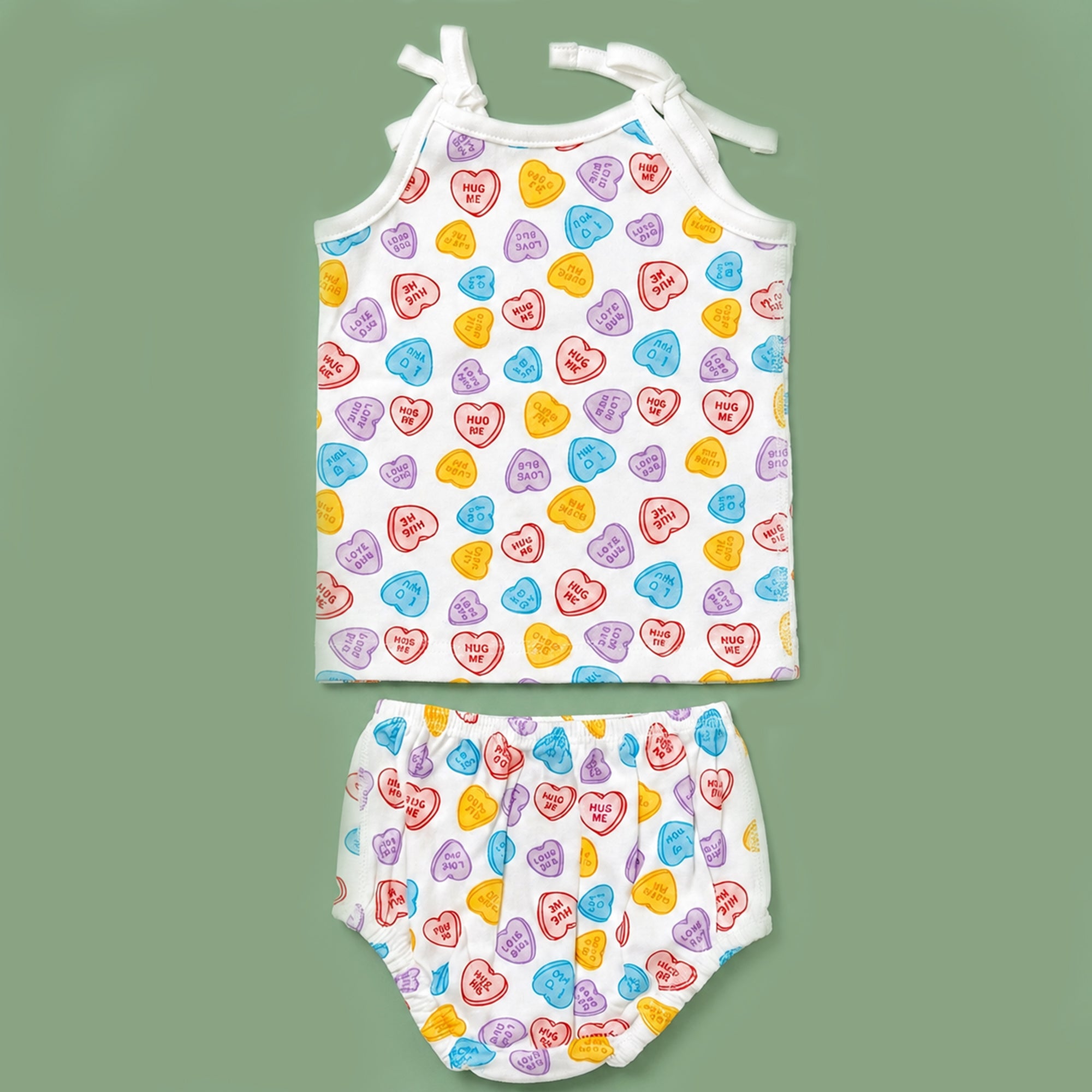 Knotted Jablas - Crew Print/Candy Heart