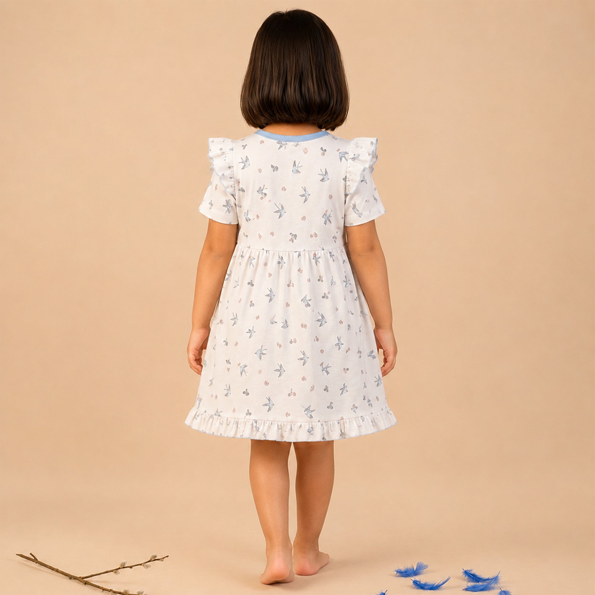 Scatter Dress - Sparrow Print