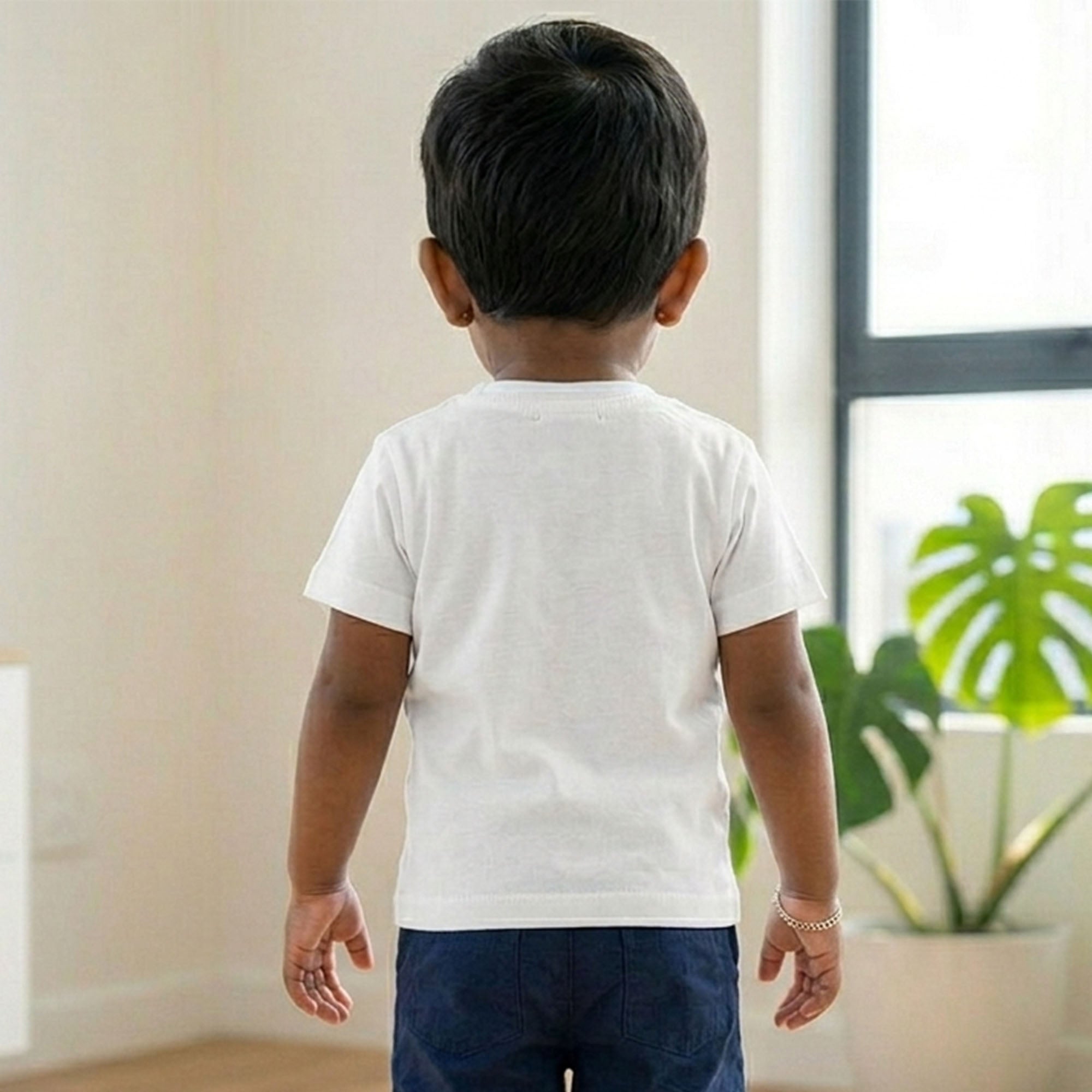 Plain White T-shirts - White Colour