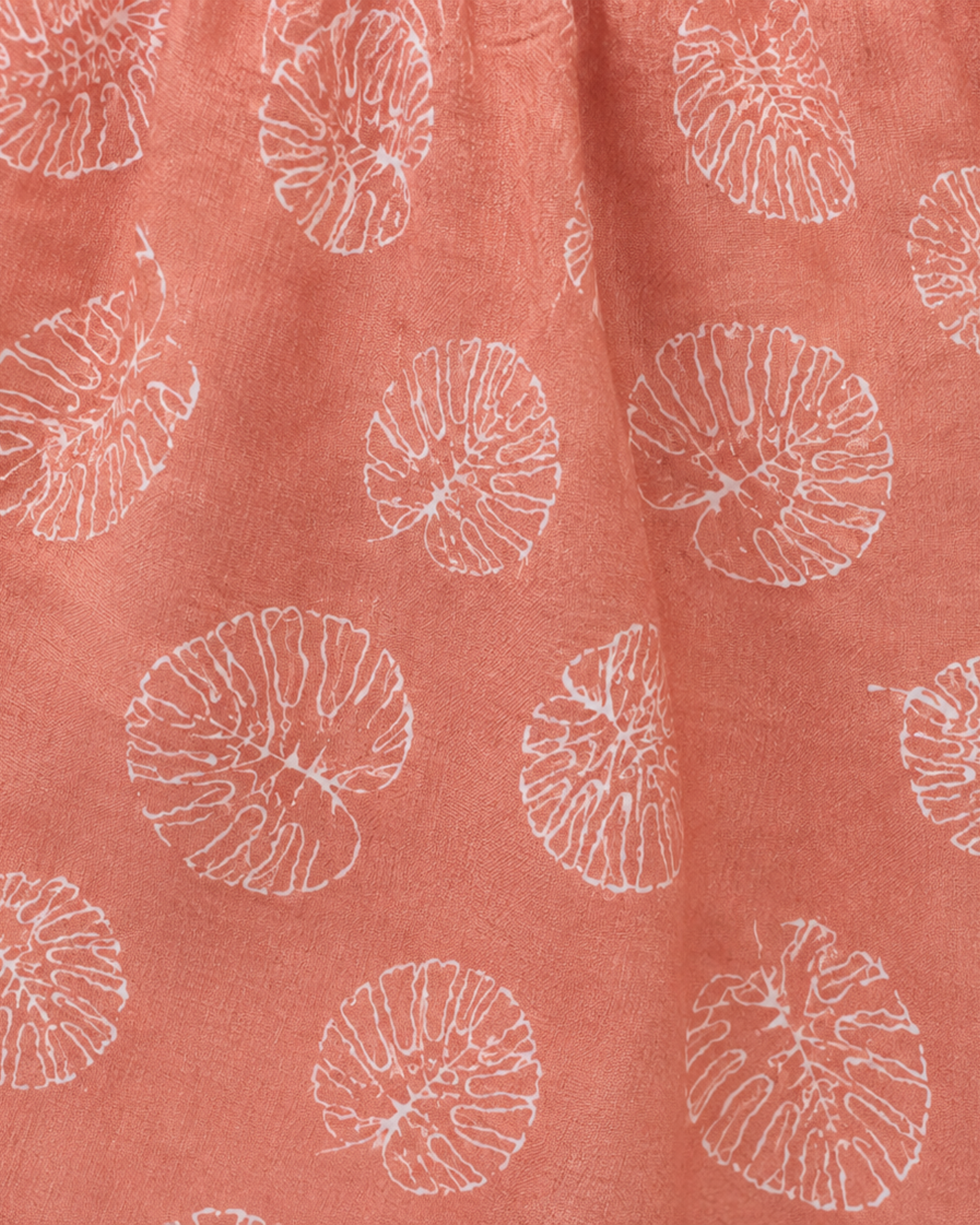 Blush Peach Muslin Sleeveless Dress With Bloomer