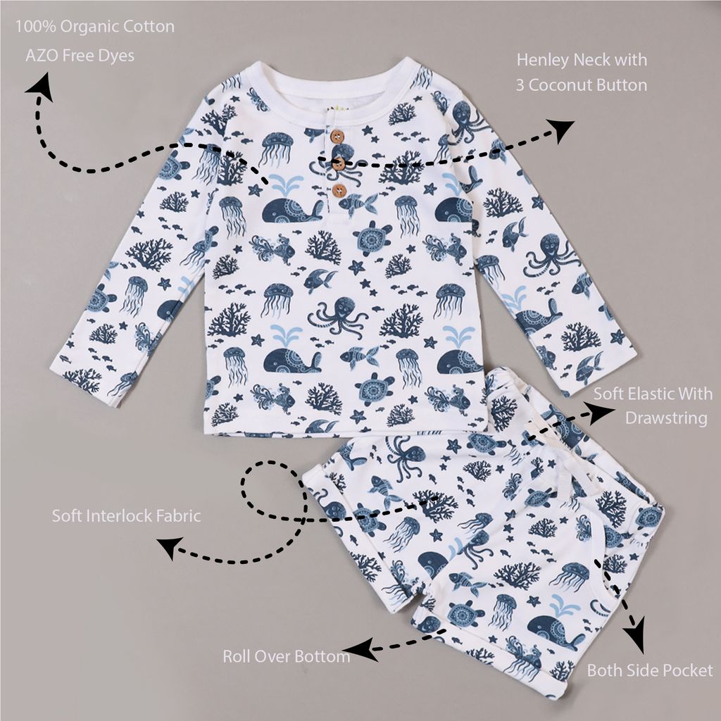 SEA ANIMAL TEE & SHORTS