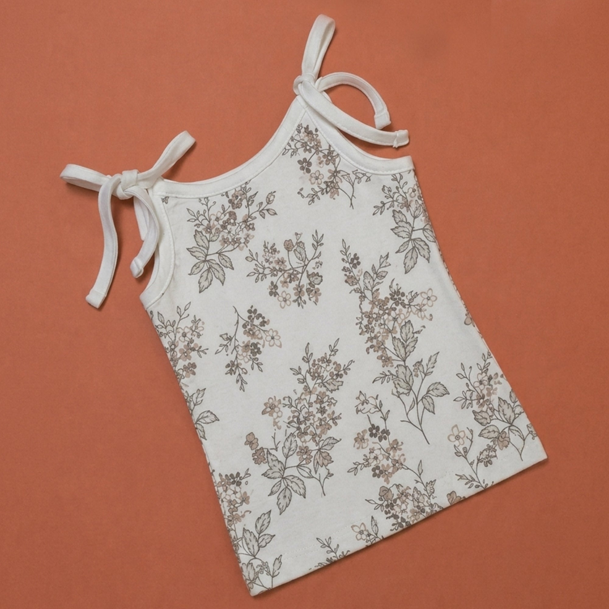 Grey Aop / Mittens / Brown Flower - Jablas