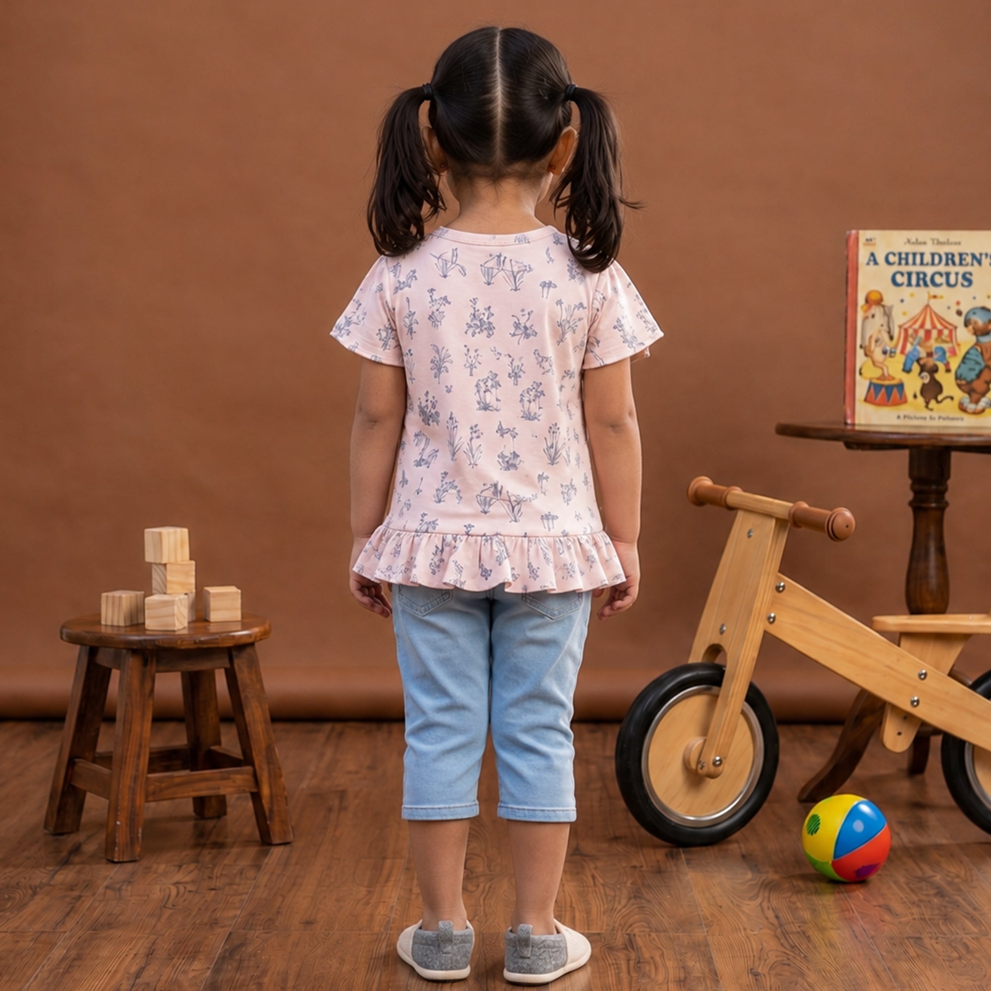 Girls T-shirt - Flower Aop