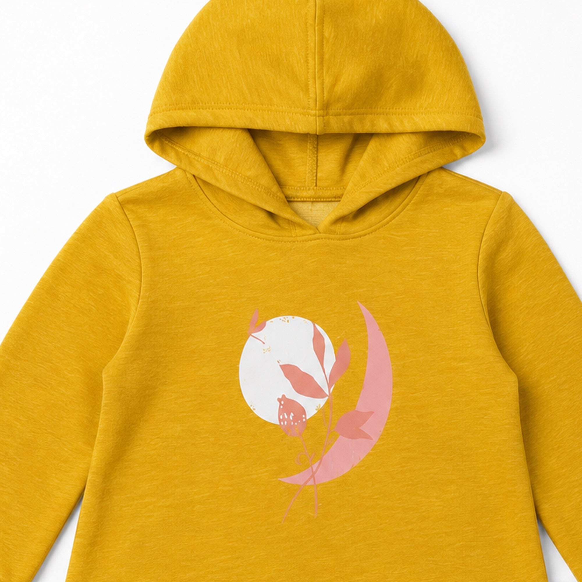 Yellow Hoodie - Chest Print