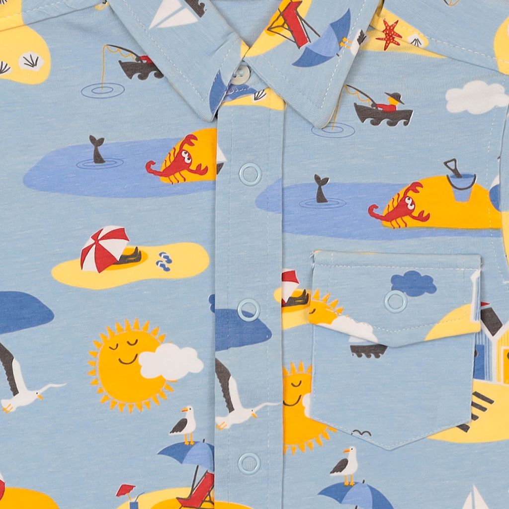 BEACH HOUSE FRONT OPEN SHIRT