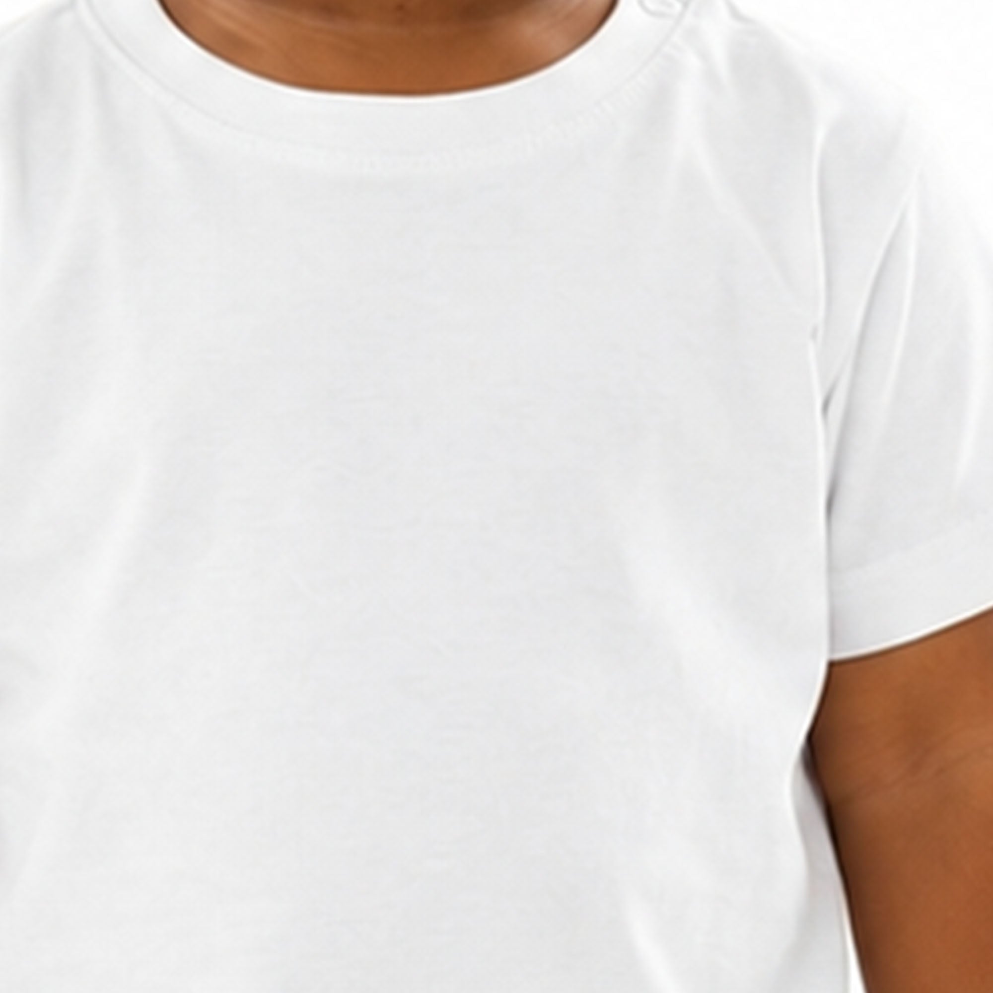 Plain White T-shirts - White Colour