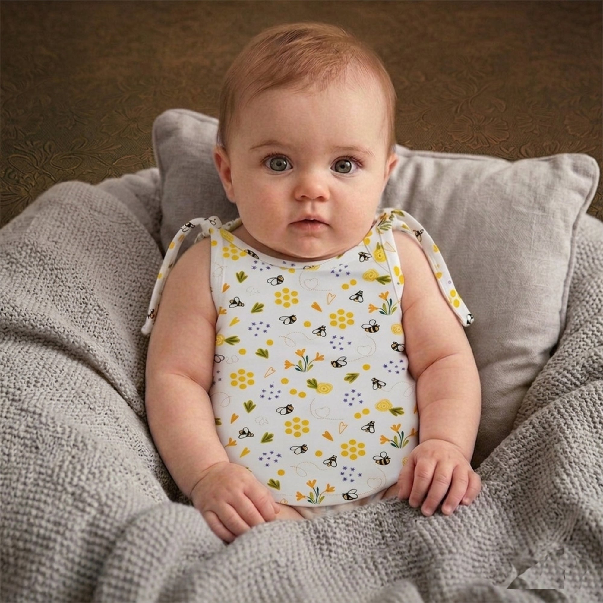 Knotted Jablas - Yellow Bee/Duck Print