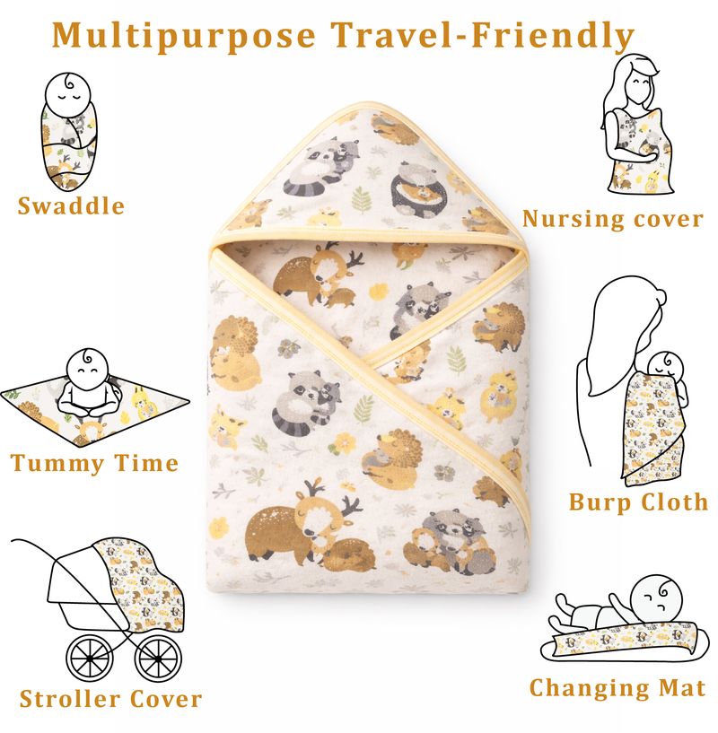 WILD BEAR   HOOD-BLANKET