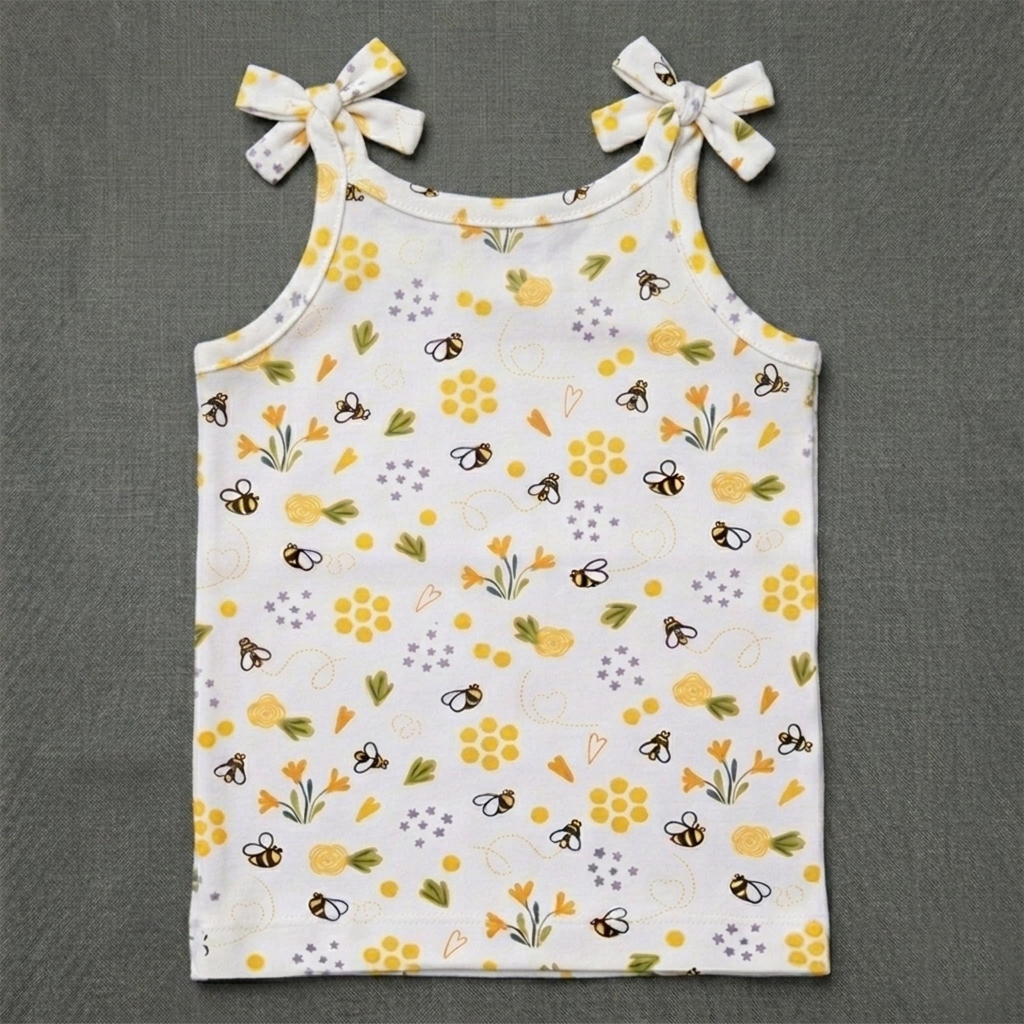 Knotted Jablas - Yellow Bee/ Crew Print