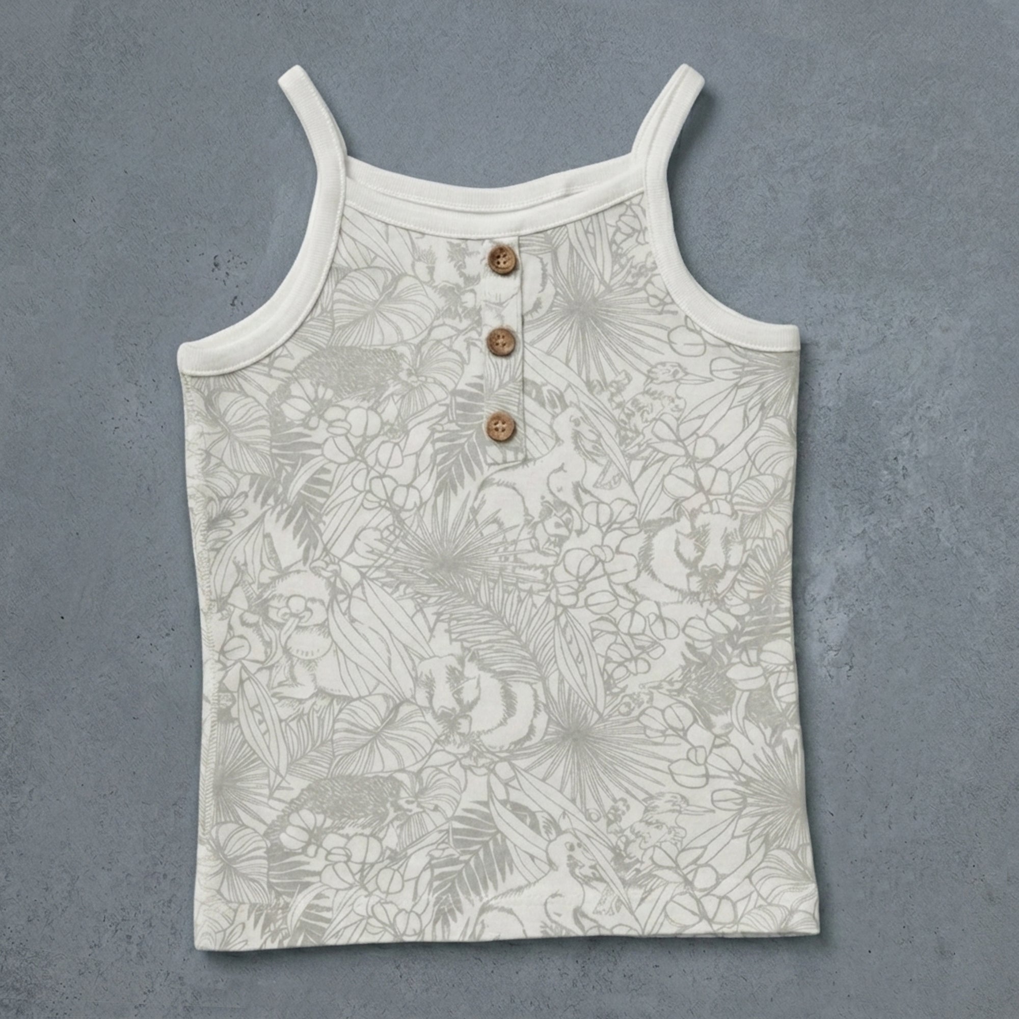 Grey Aop/Mermaid/Brown Flower