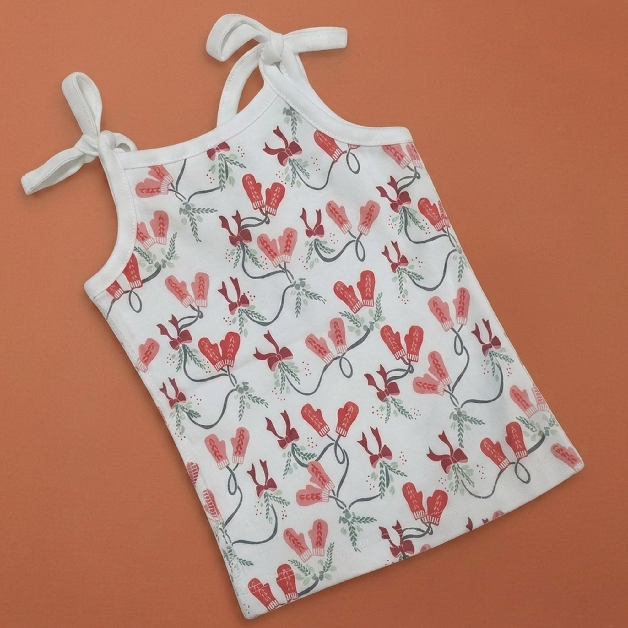Grey Aop / Mittens / Brown Flower - Jablas