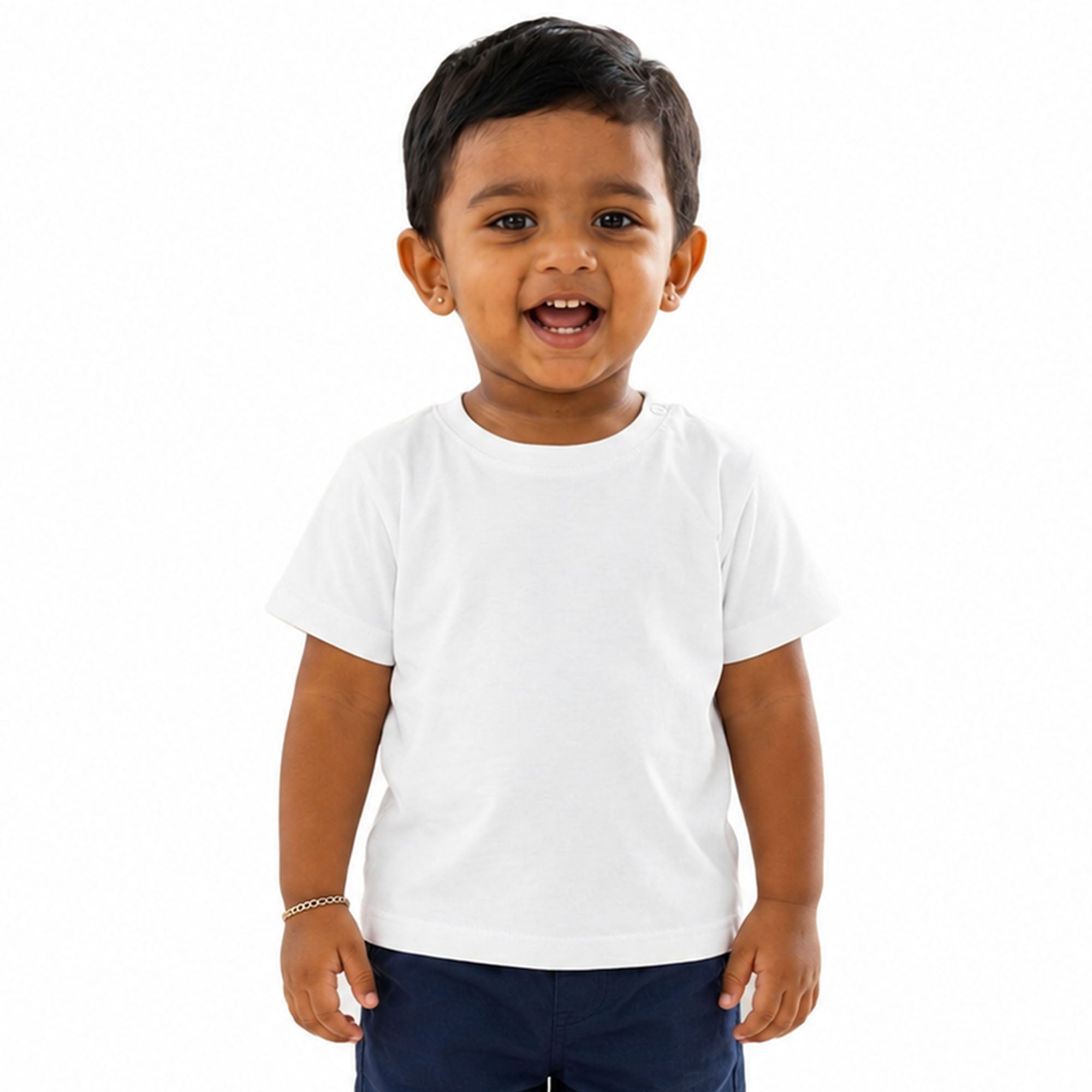 Plain White T-shirts - White Colour