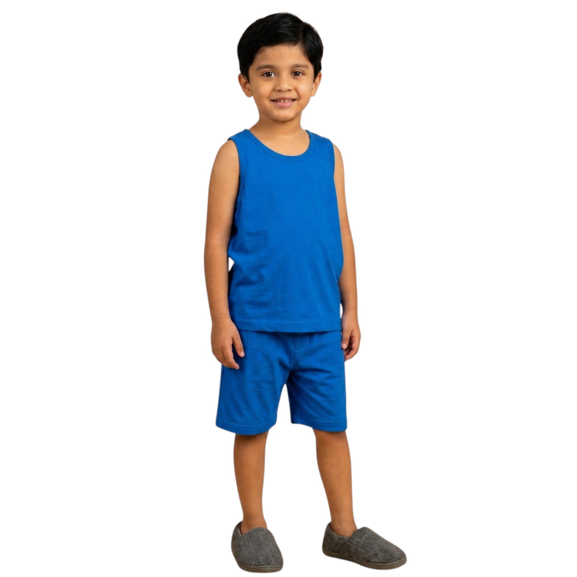 Vest & Shorts - Plain Colour