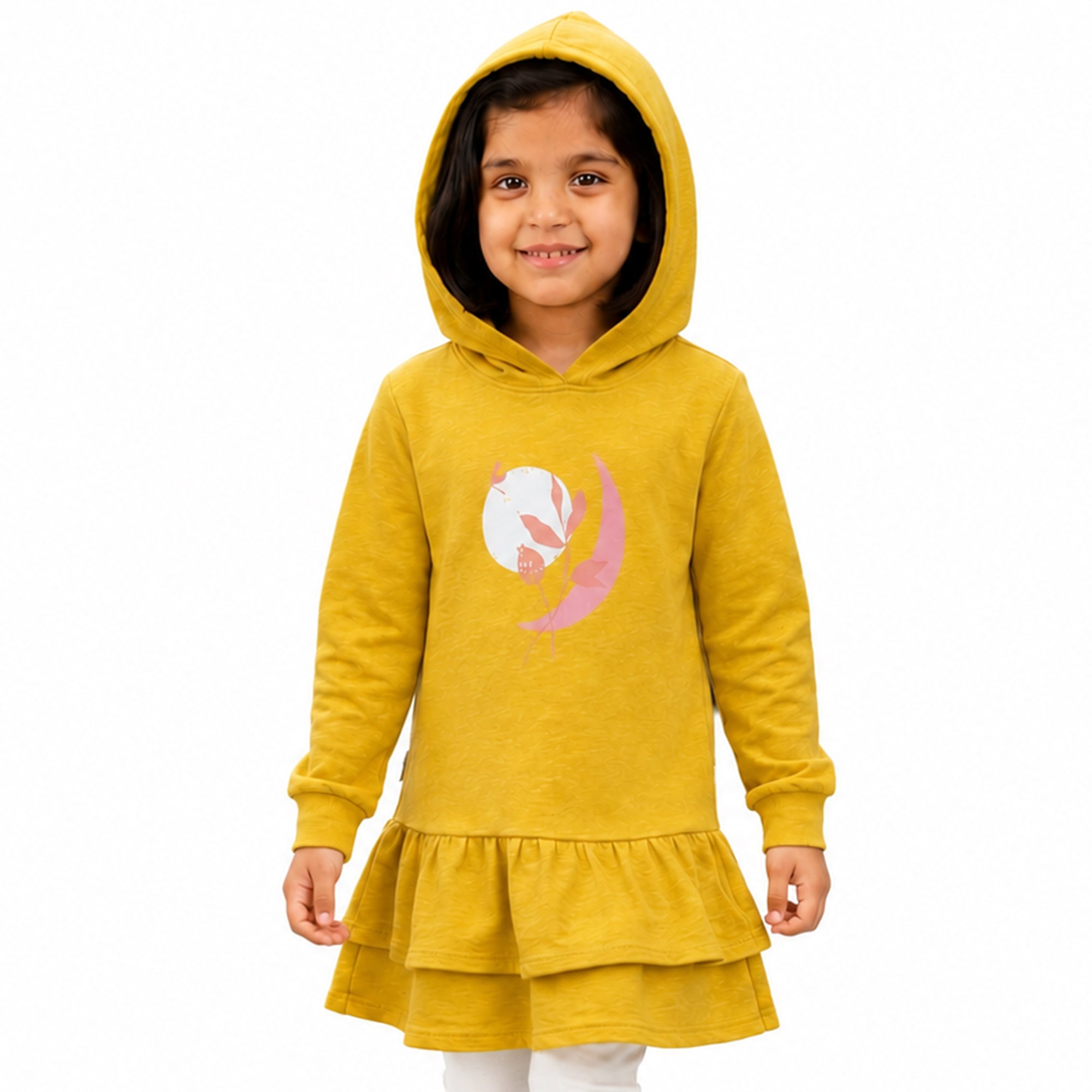 Yellow Hoodie - Chest Print