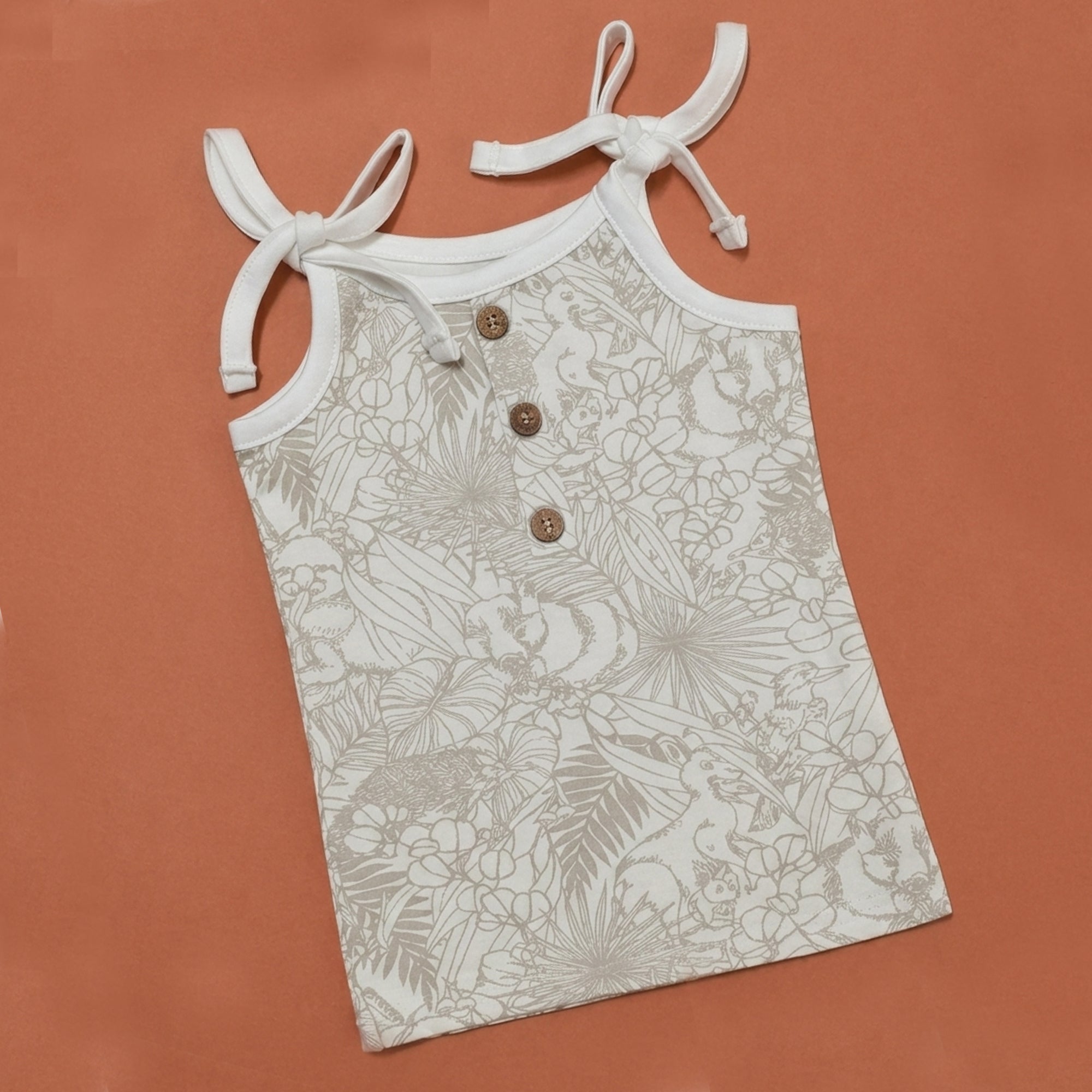 Grey Aop / Mittens / Brown Flower - Jablas