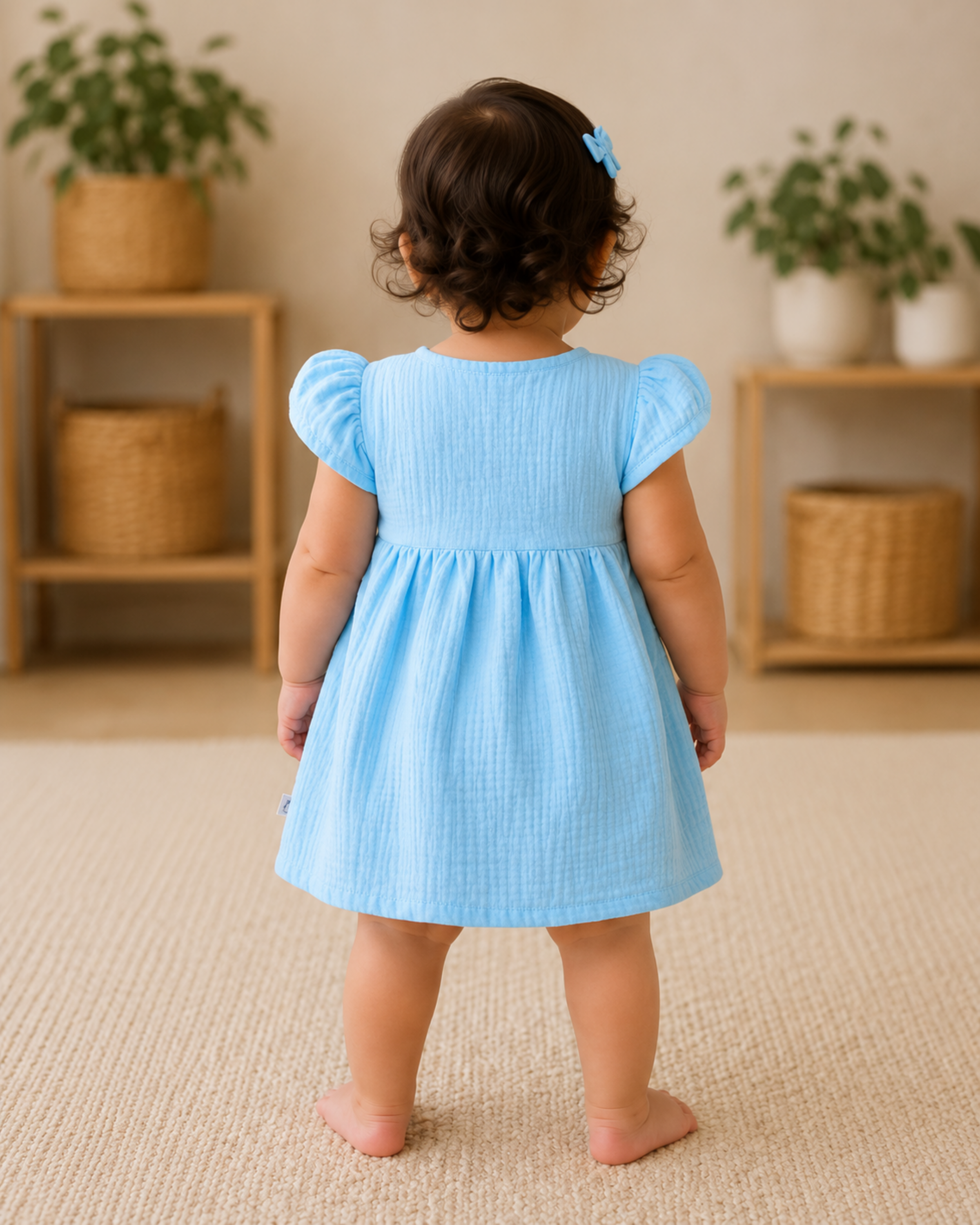 Half Sleeve Dress With Bloomer
