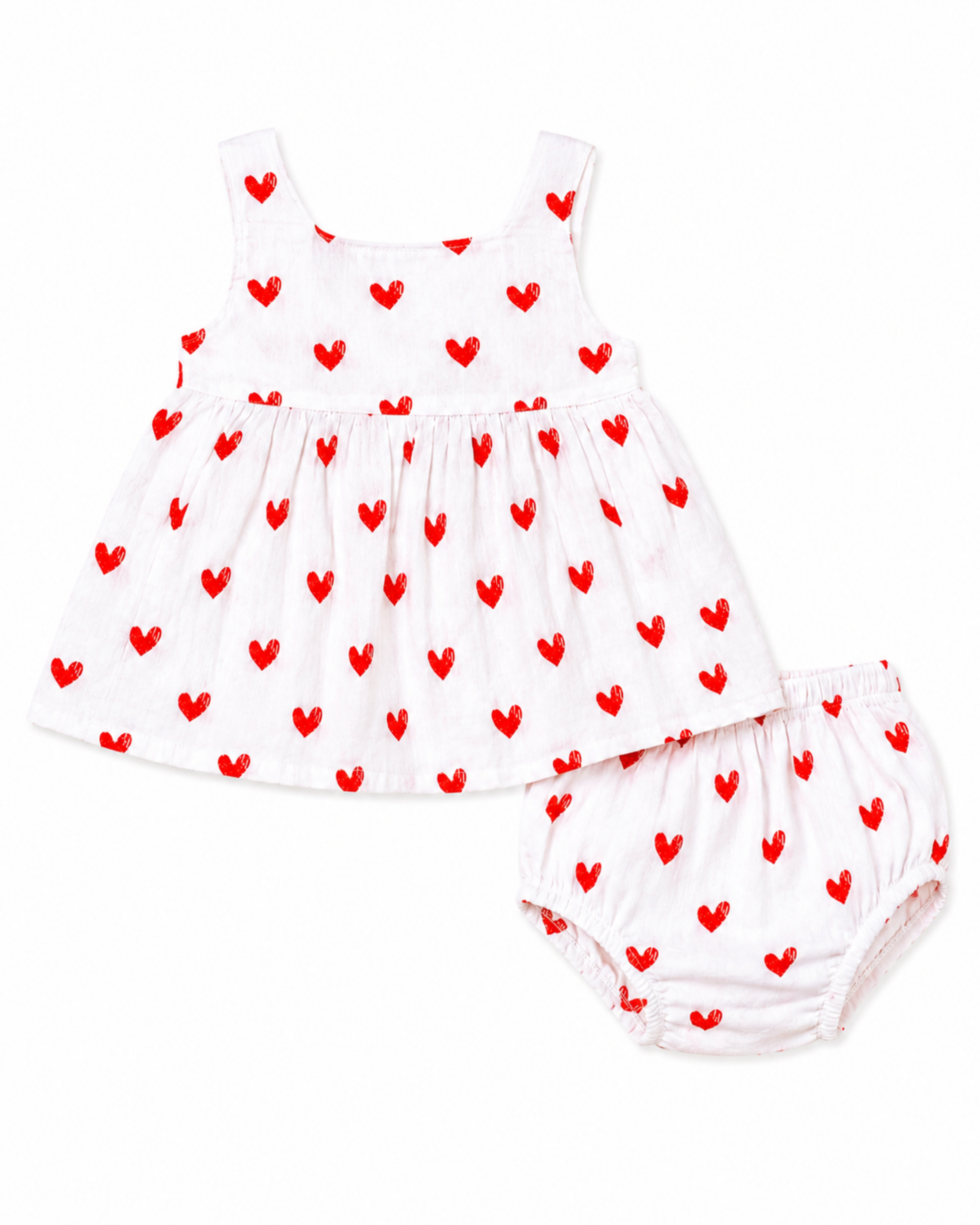 Red Heart Dungree Dress