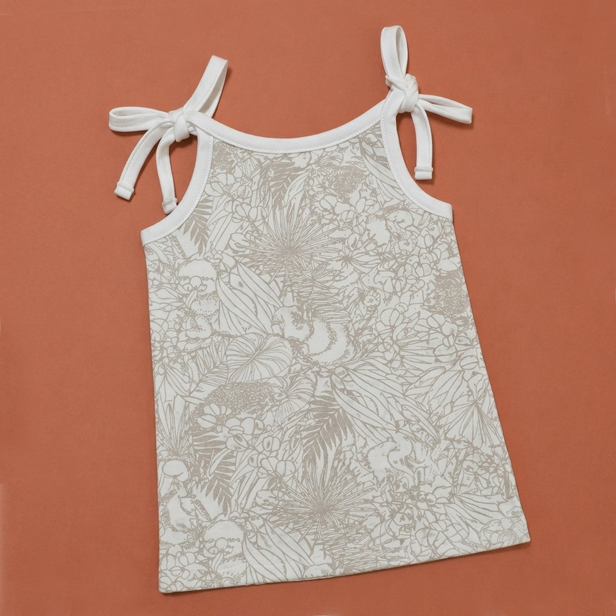 Grey Aop / Mittens / Brown Flower - Jablas