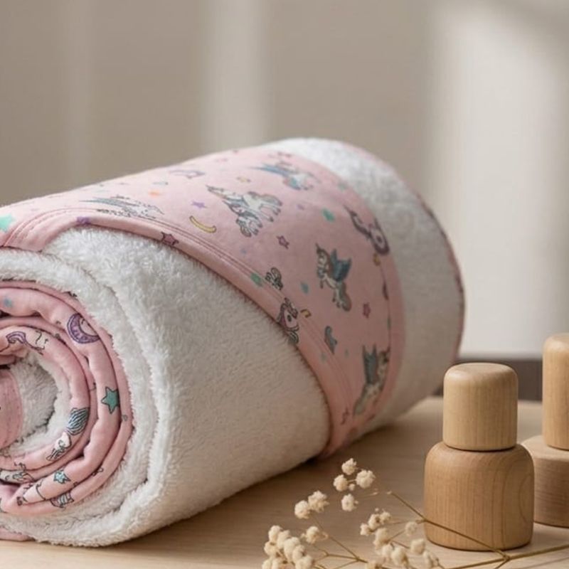 Unicorn Print Receiving  Blanket