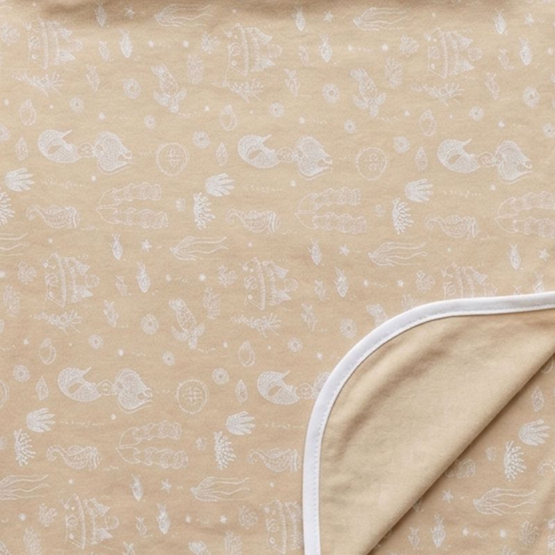 MERMAID AOP  RECEIVING  BLANKET