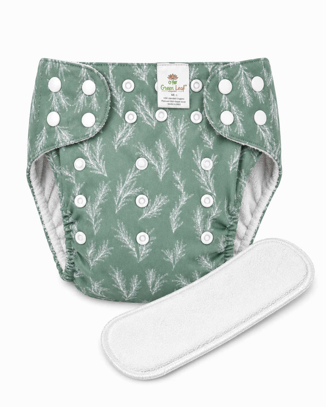 Washable Baby Diaper with Detachable Pad