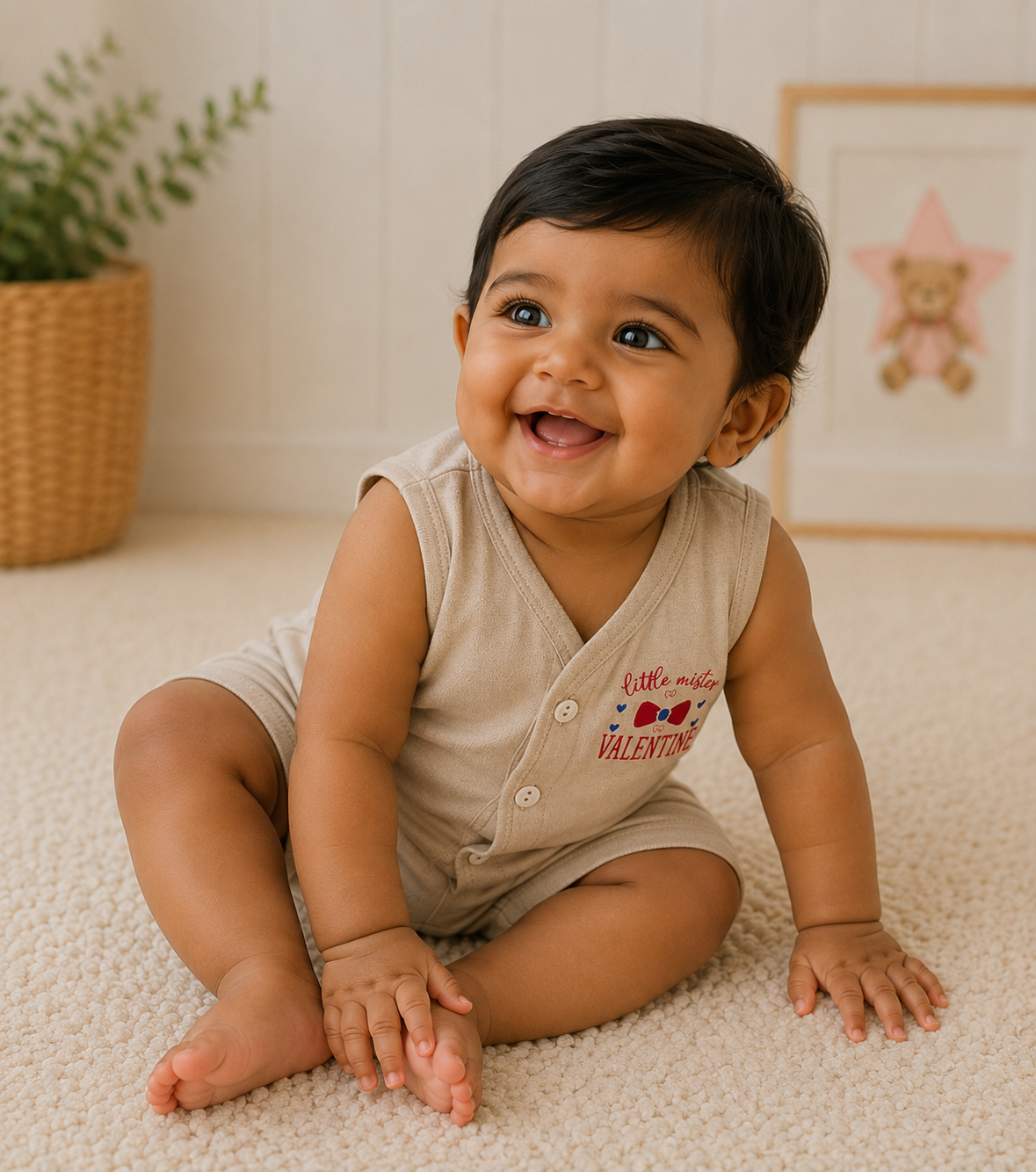Baby Sleeveless Front Open Vest