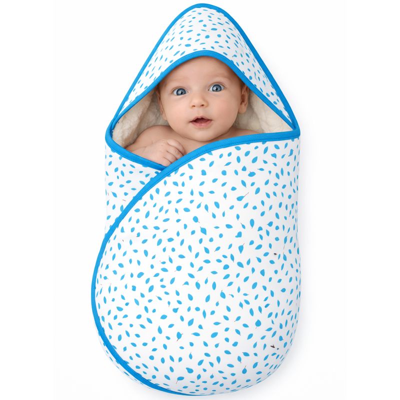 BLUE LEAF HOOD-BLANKET