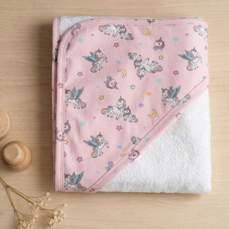 UNICORN PRINT RECEIVING  BLANKET