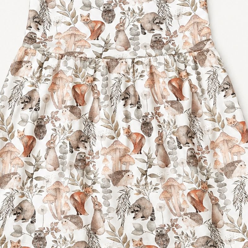 FOREST PRINT TUTU DRESS WITHOUT MESS