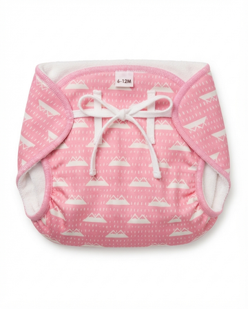 Baby Reusable Diaper Nappy with White Knot | Washable & Soft