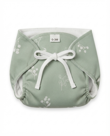 Baby Reusable Diaper Nappy with White Knot | Washable & Soft