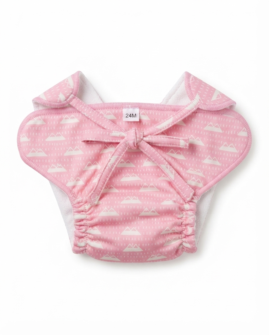 Baby Reusable Diaper Nappy with Knot | Washable & Soft|Unisex