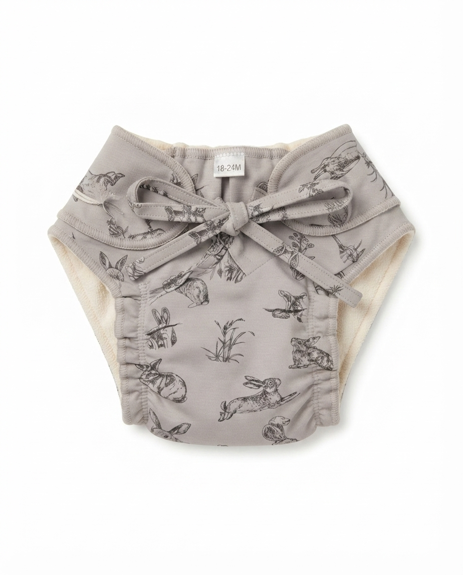 Baby Reusable Diaper Nappy with Knot | Washable & Soft|Unisex