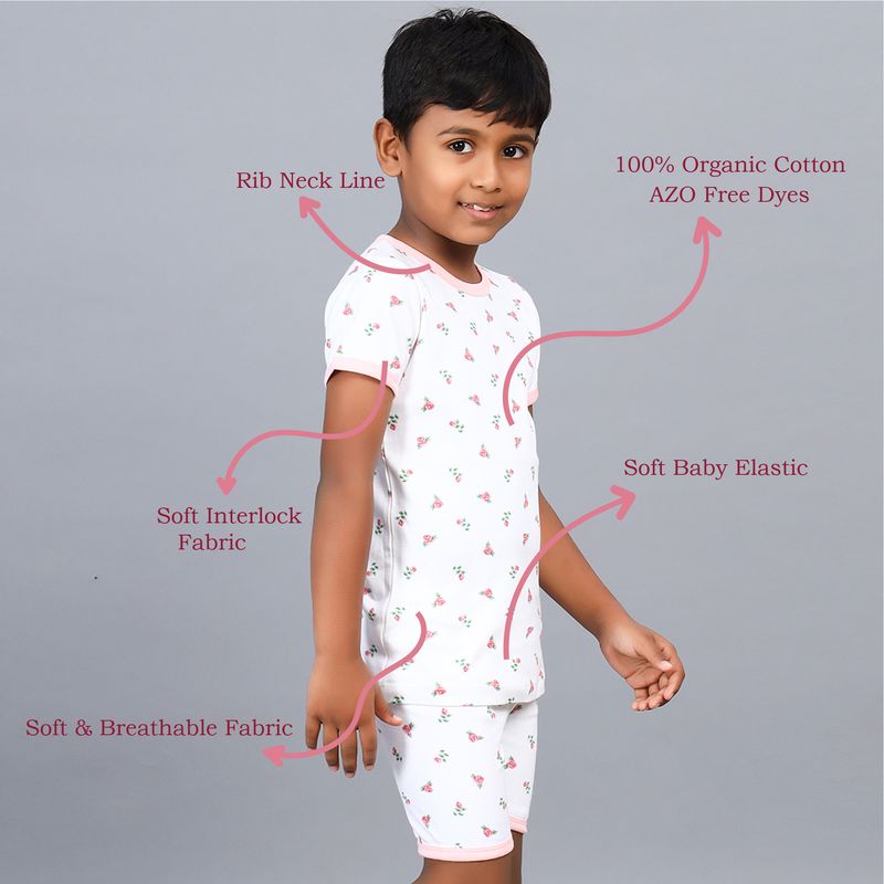 ROSE PRINT T SHIRT