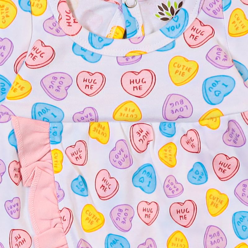 CANDY HEART WRAP OPEN DRESS