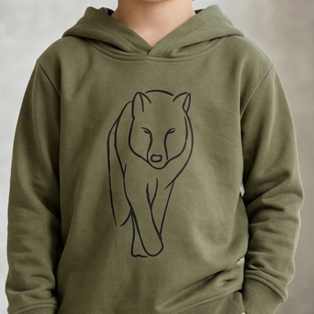 WOLF PRINT HOODIE