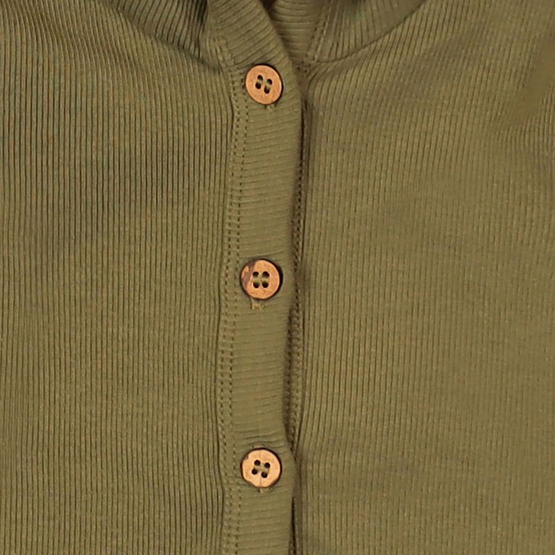 GREEN BUTTON HOODED